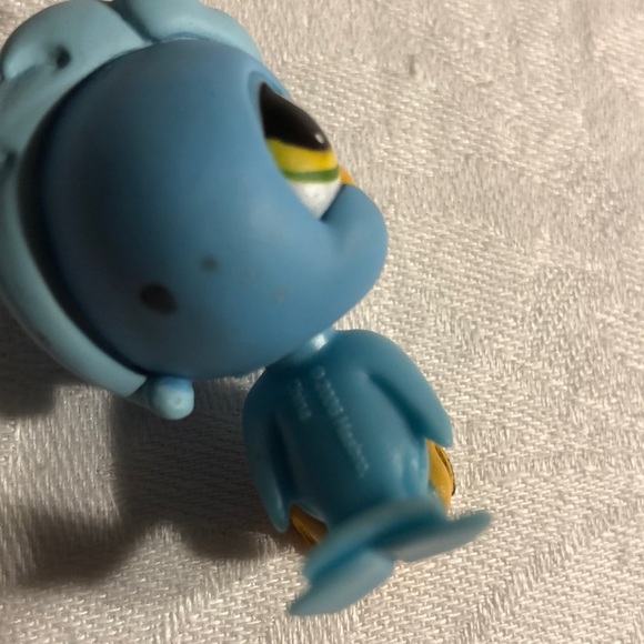 Littlest Pet Shop #317 Blue Cockatoo Bird LPS - Picture 15 of 16